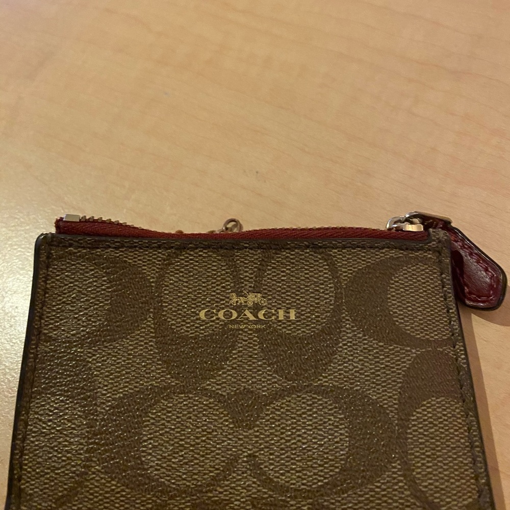 Authentic Coach card change wallet